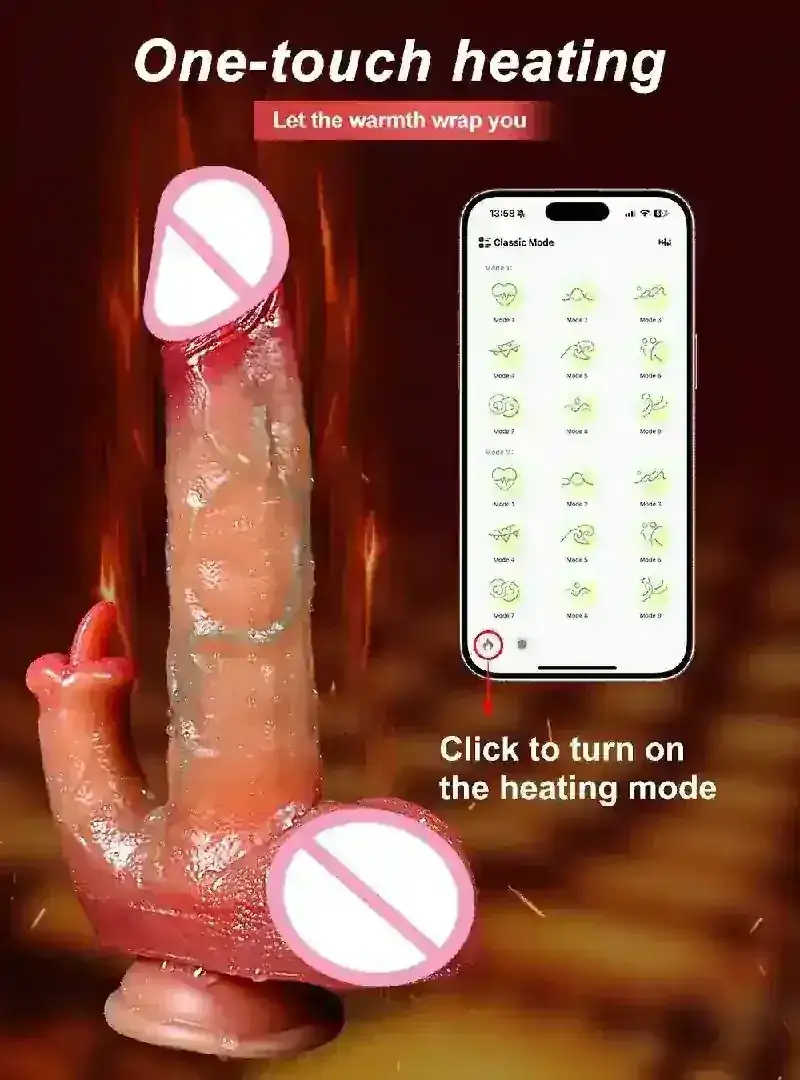 vibrador succionador con ventosa calefactable