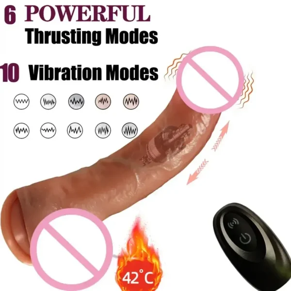 vibrador telescópico con 10 modos