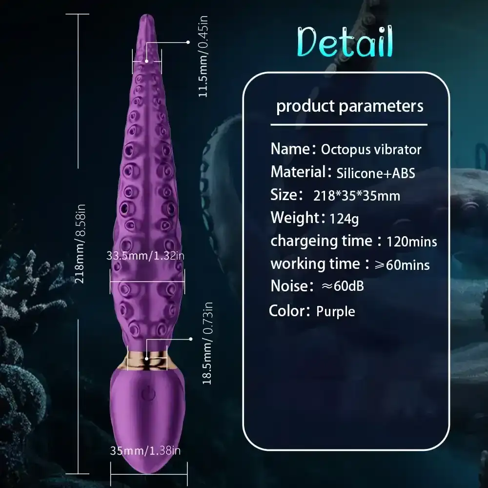 vibrador tentaculos silicona para mujer