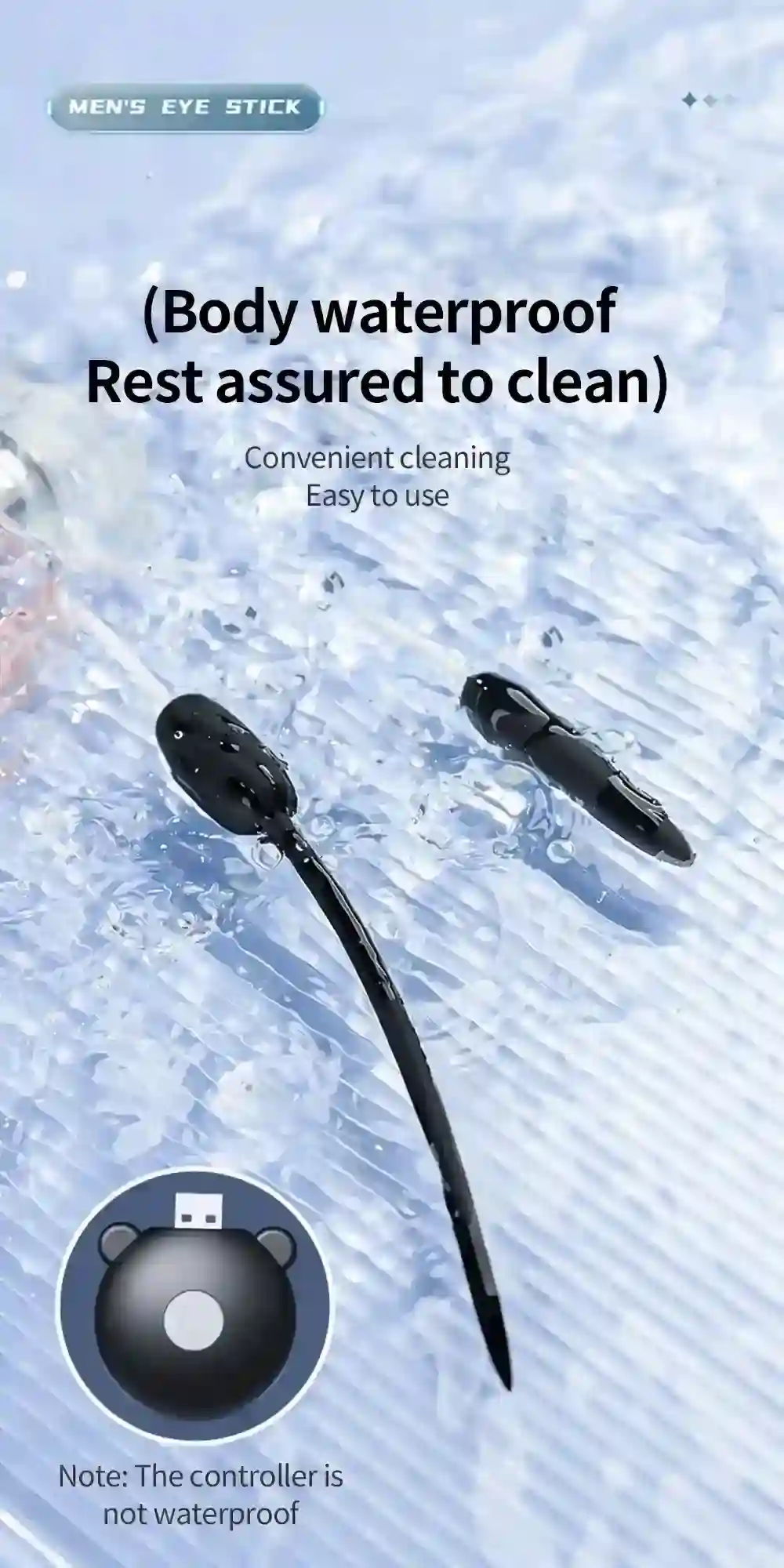 vibrador uretral con estimulacion uretral y anal