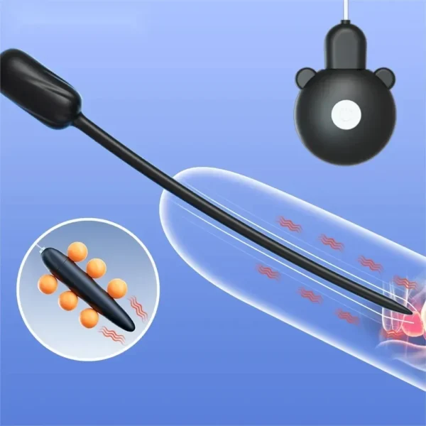 vibrador uretral con vibración multifrecuencia usb