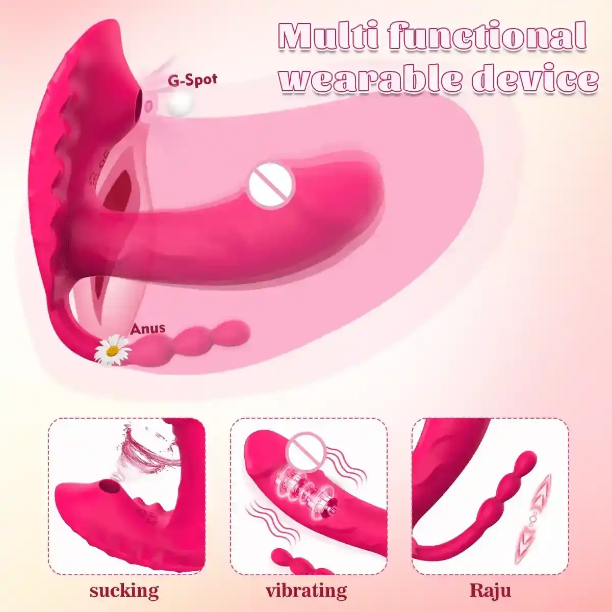 wearable vibrador silicona recargable usb