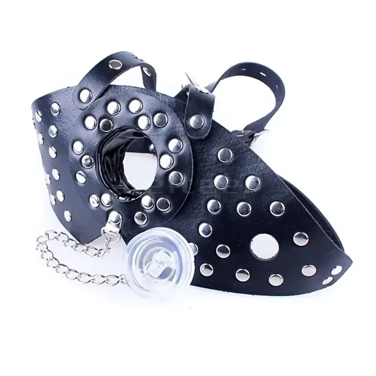 accesorio bdsm mordaza cuero sintetico