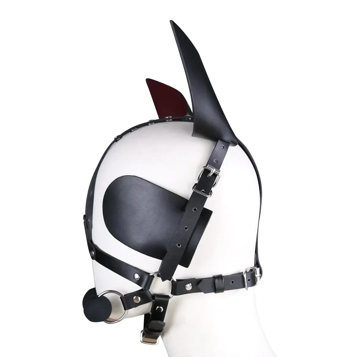 accesorio de bondage de cuero negro