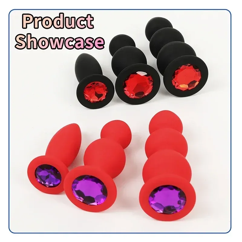 accesorios anal silicona medica detalles dorados