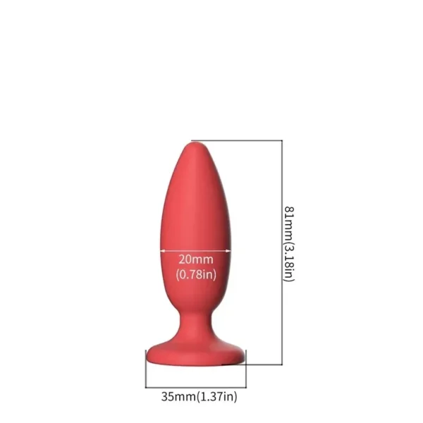 accesorios anal silicona médica mujer diamantes rojos