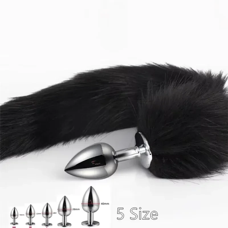 accesorios anales cola zorro metal