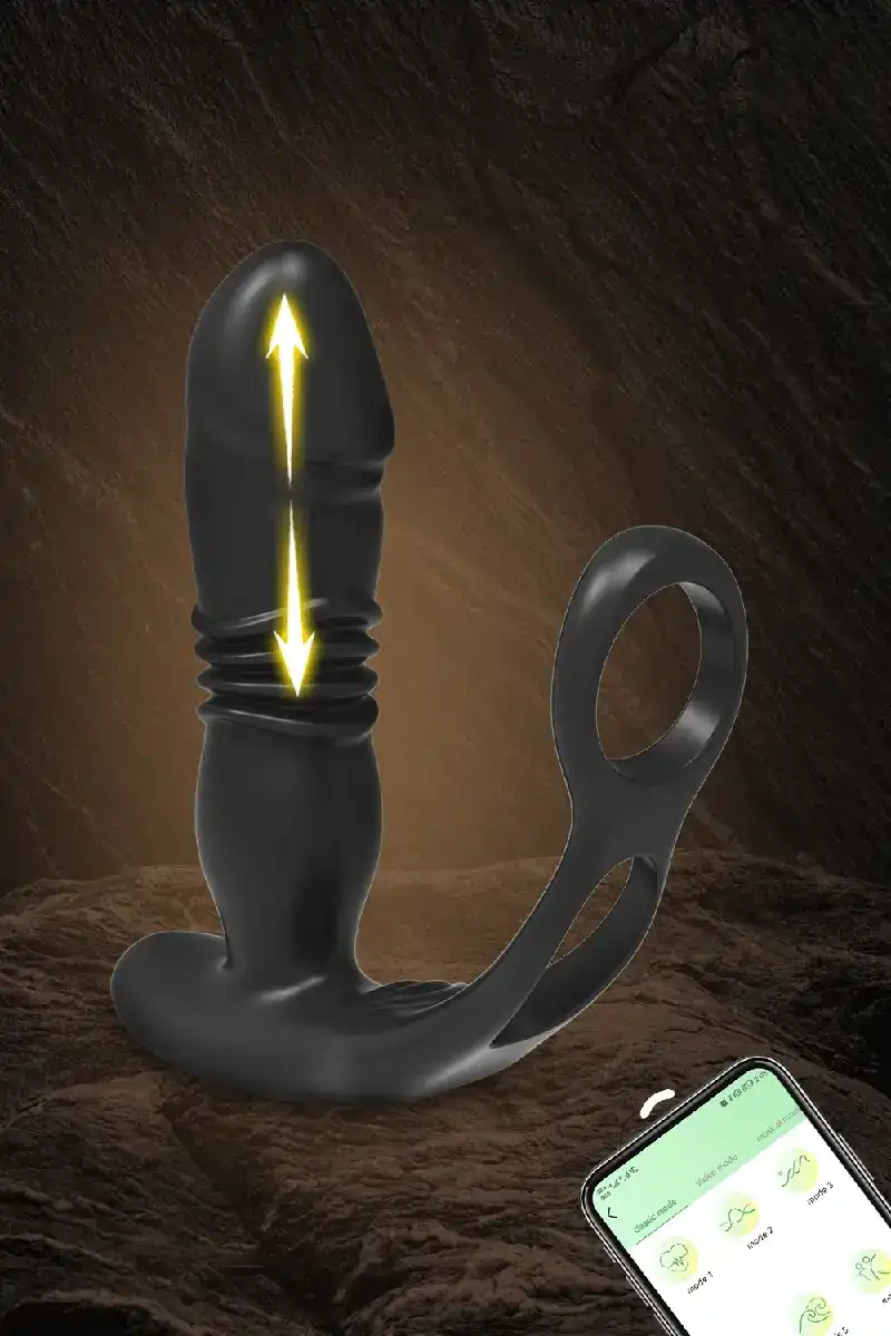 anal plug silicona negro app control