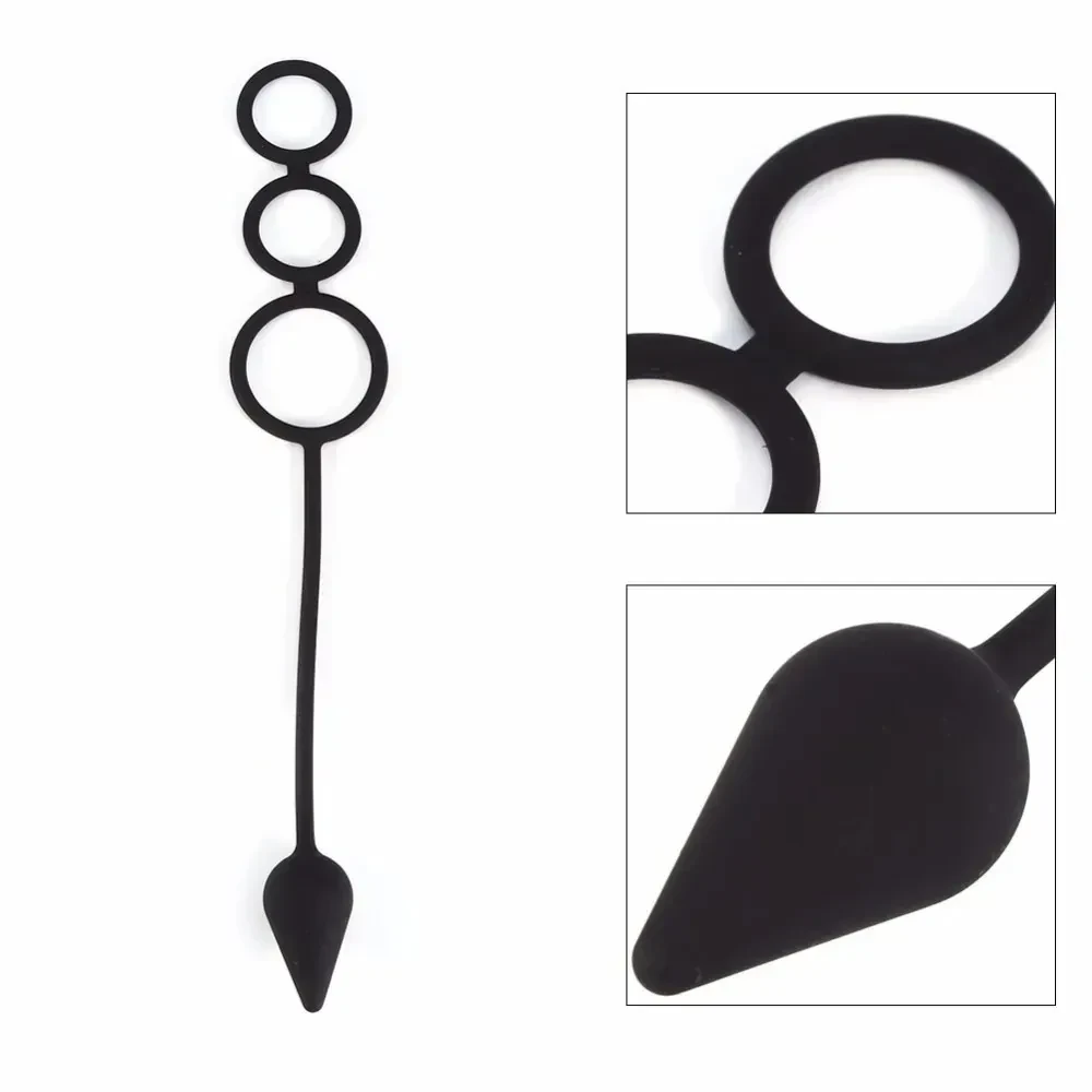 anillo de erección negro para hombre