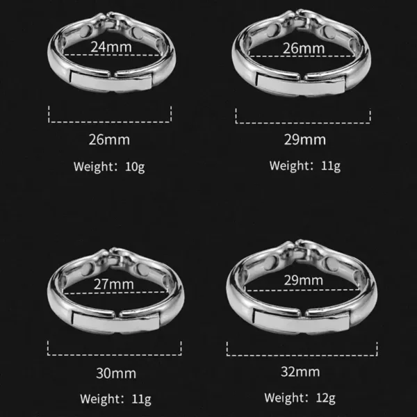anillo de metal acabado pulido