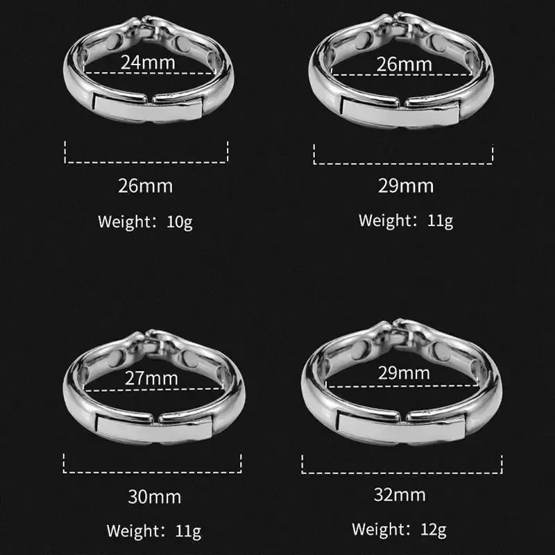 anillo de metal acabado pulido