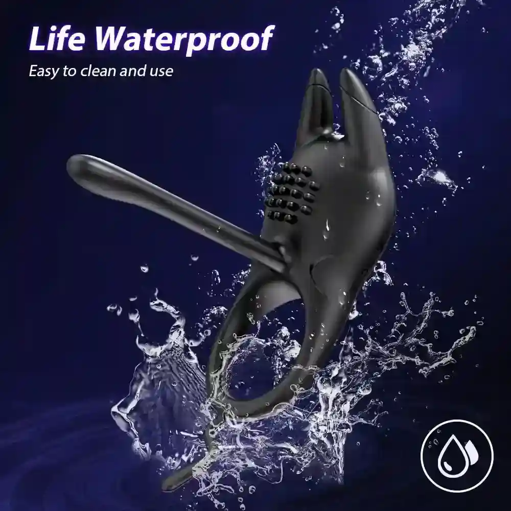 anillo vibrador recargable por usb
