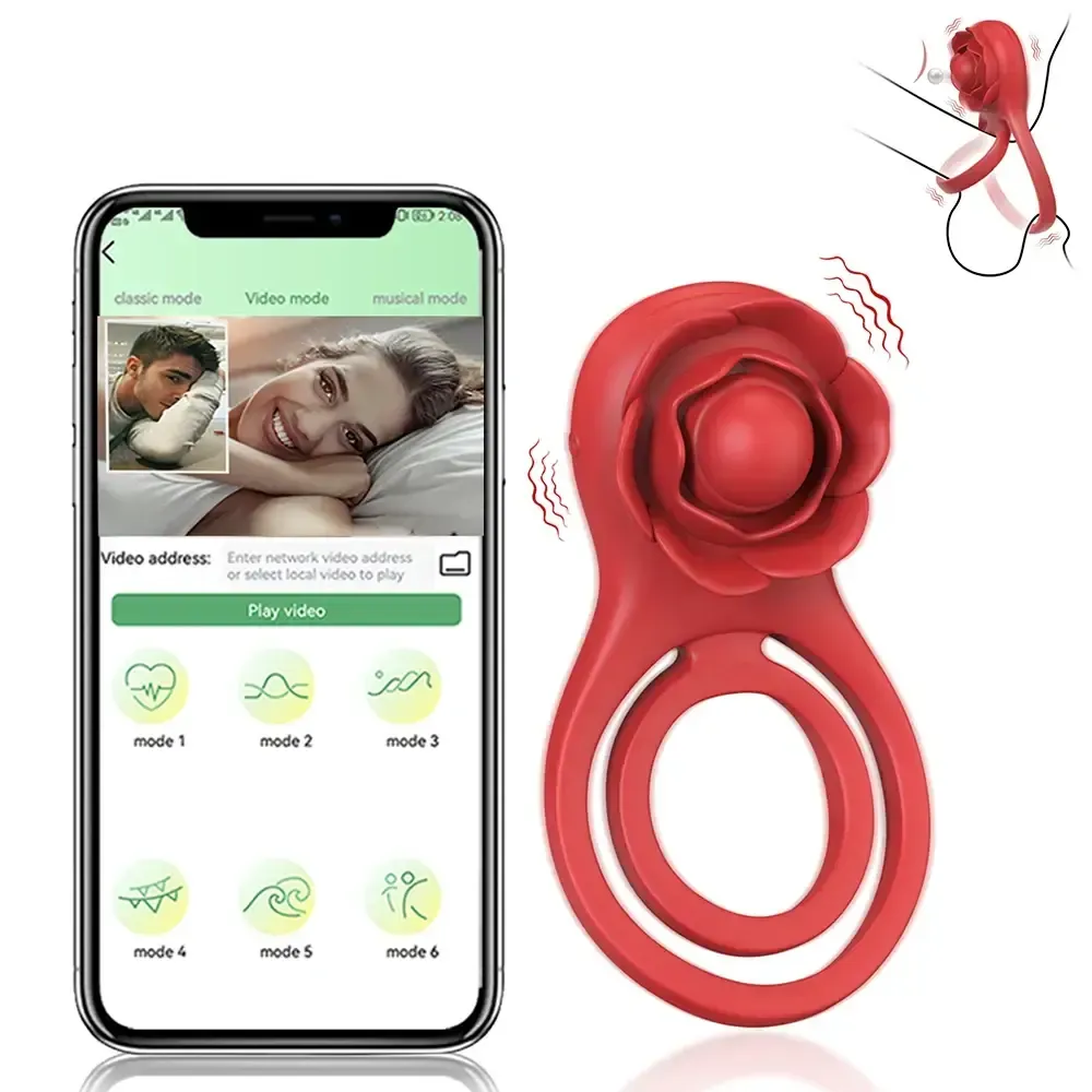 anillo vibrador silicona medica ajustable