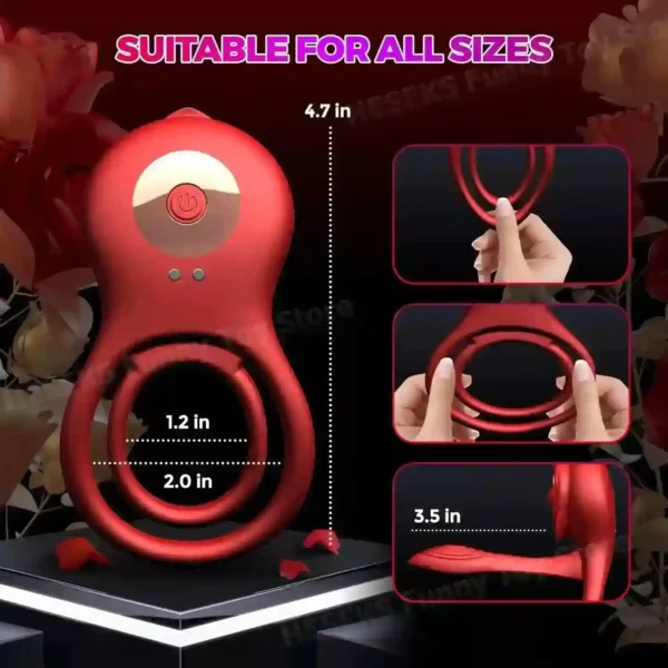 anillo vibratorio rosa para erección