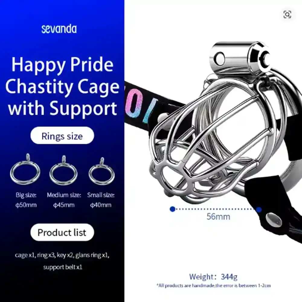 anillos de acero para castidad masculina
