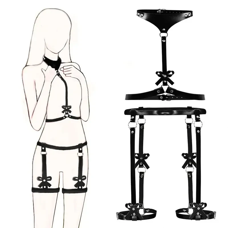 arnes de cuerpo negro ajustable