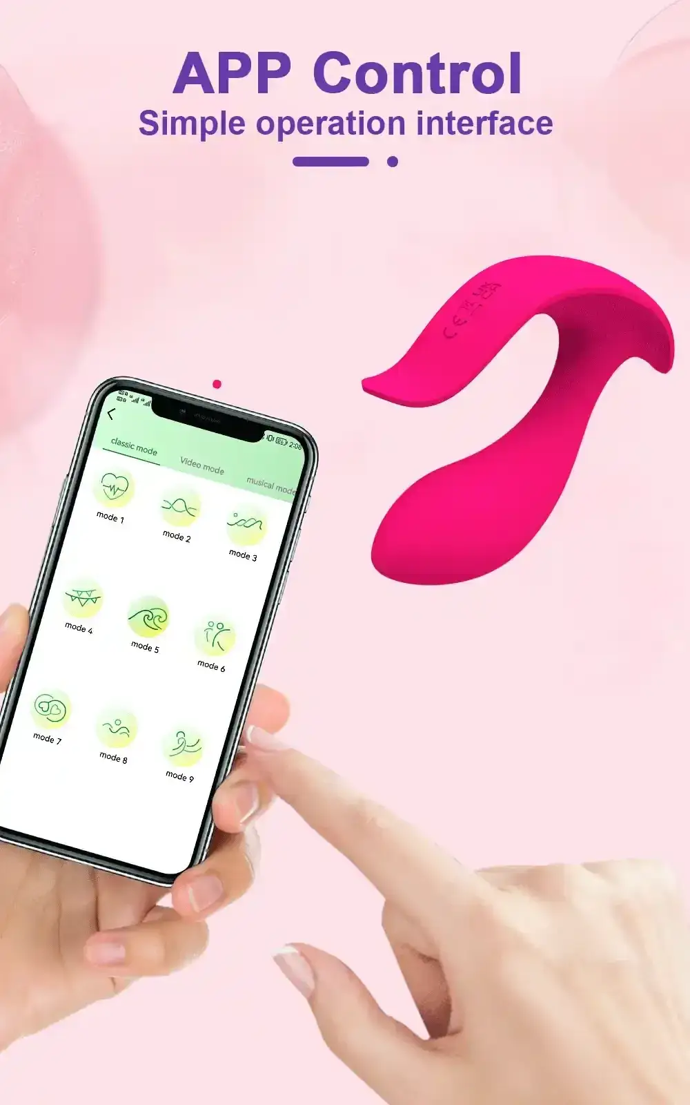 braguita vibratoria silicona app controlada