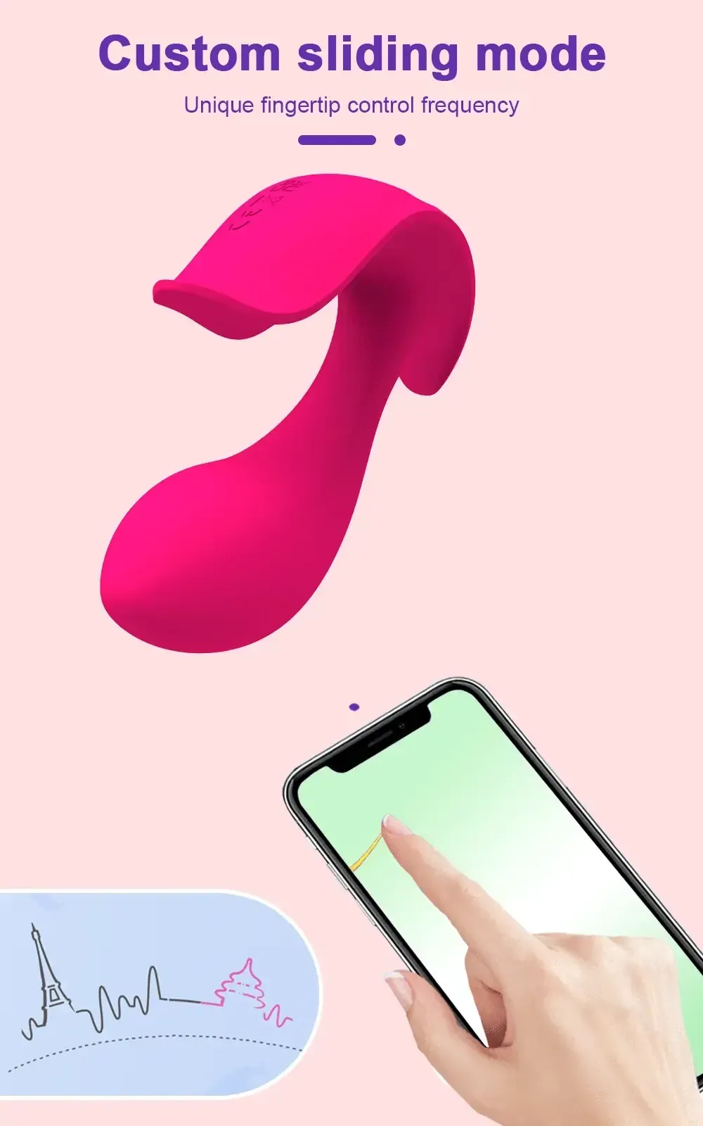 braguita vibratoria silicona controlada app