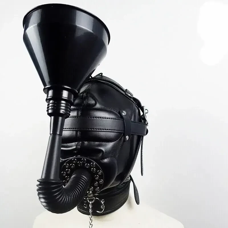 capucha cuero pu negra sensorial negro