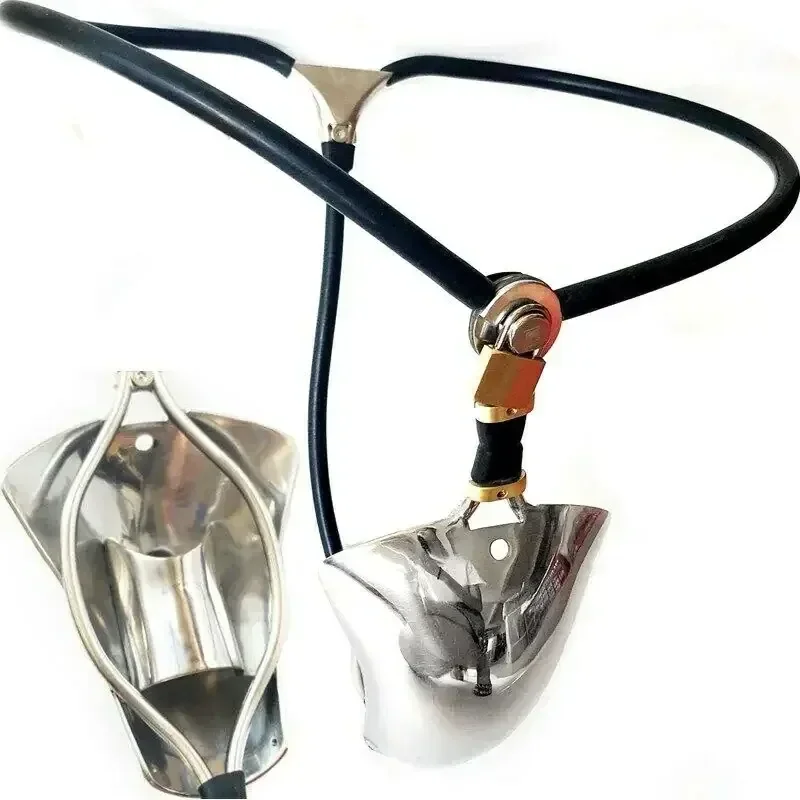 cinturon castidad ajustable acero tapon anal