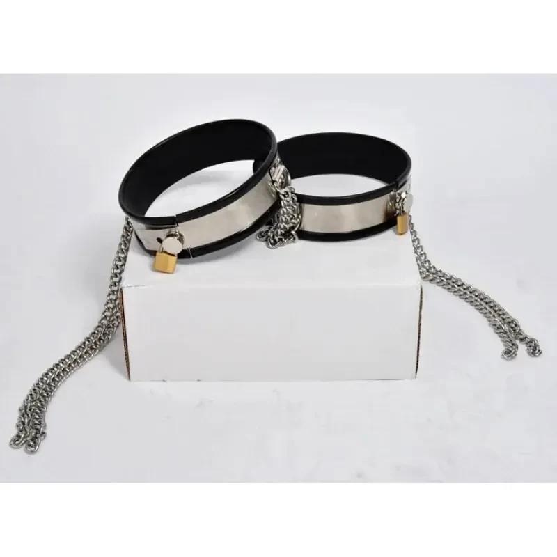 collar de restricción de acero para BDSM