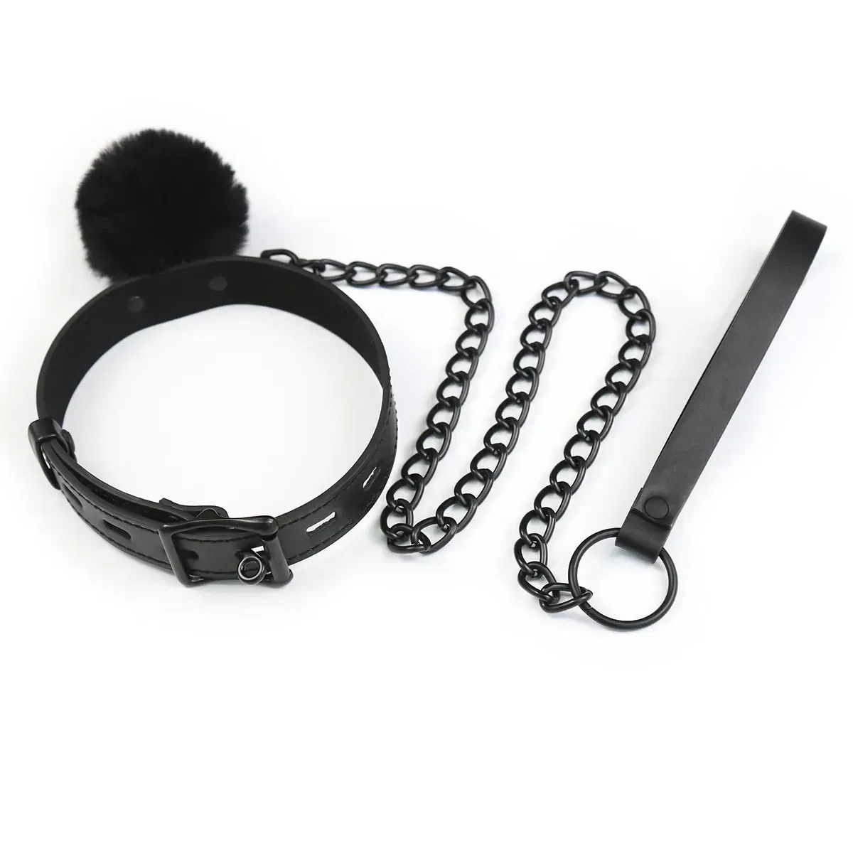 collar de sumision con anillas metalicas