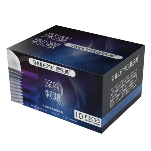 condón acanalado de látex premium