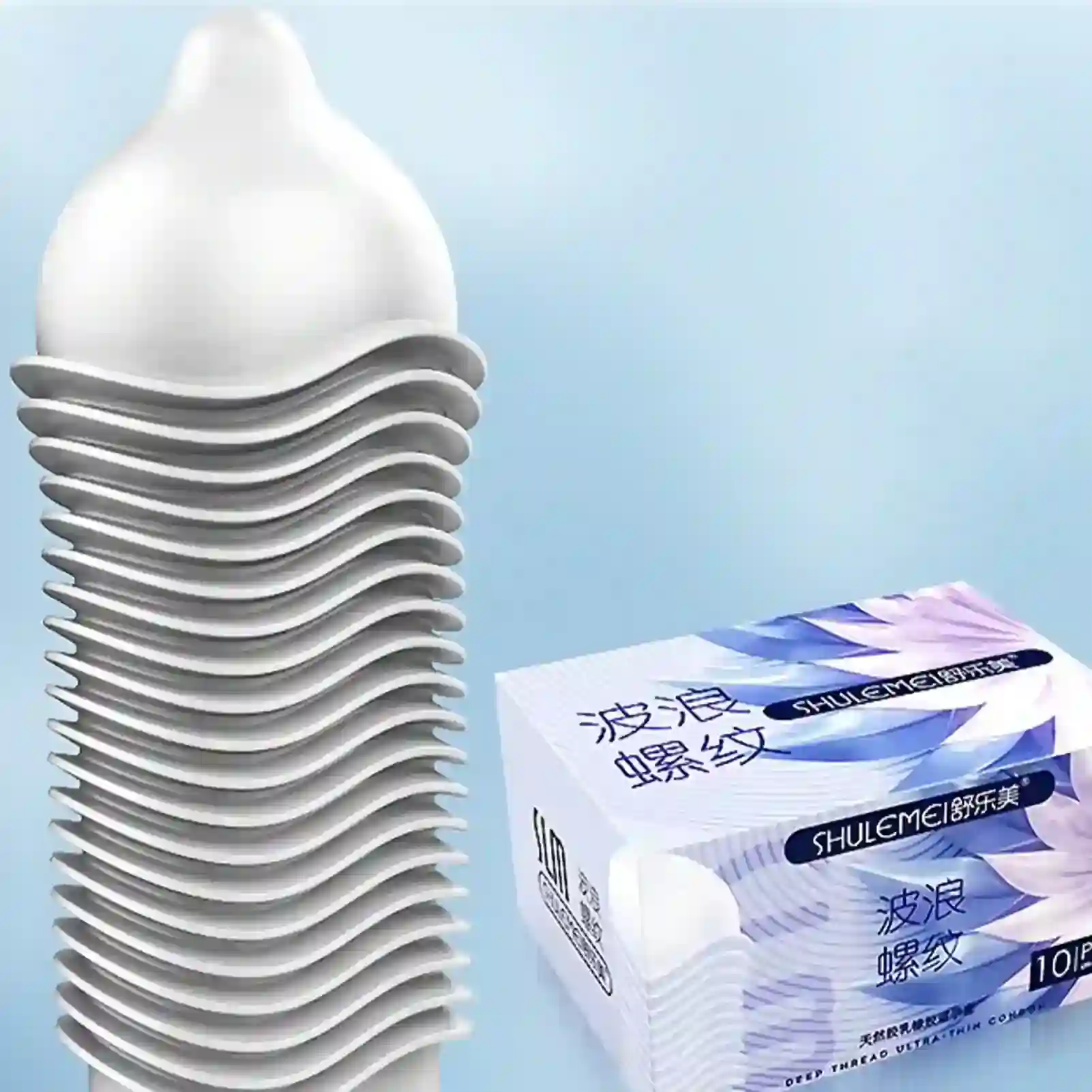 condon de latex con ondas de placer