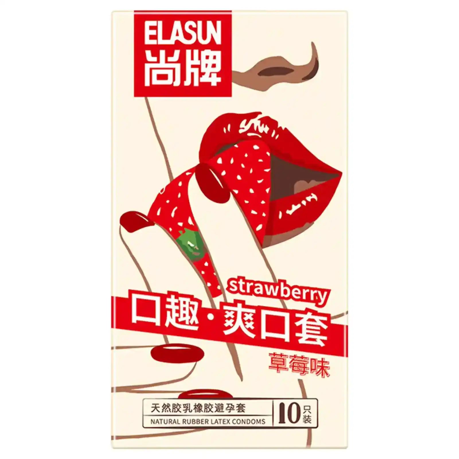 condones de fresa latex natural 10 unidades