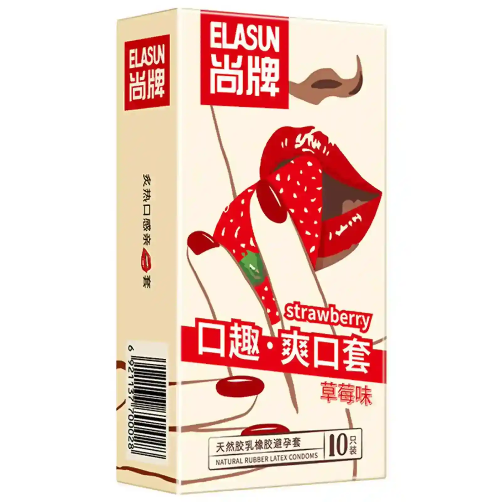 condones sabor fresa latex extrafino mujer
