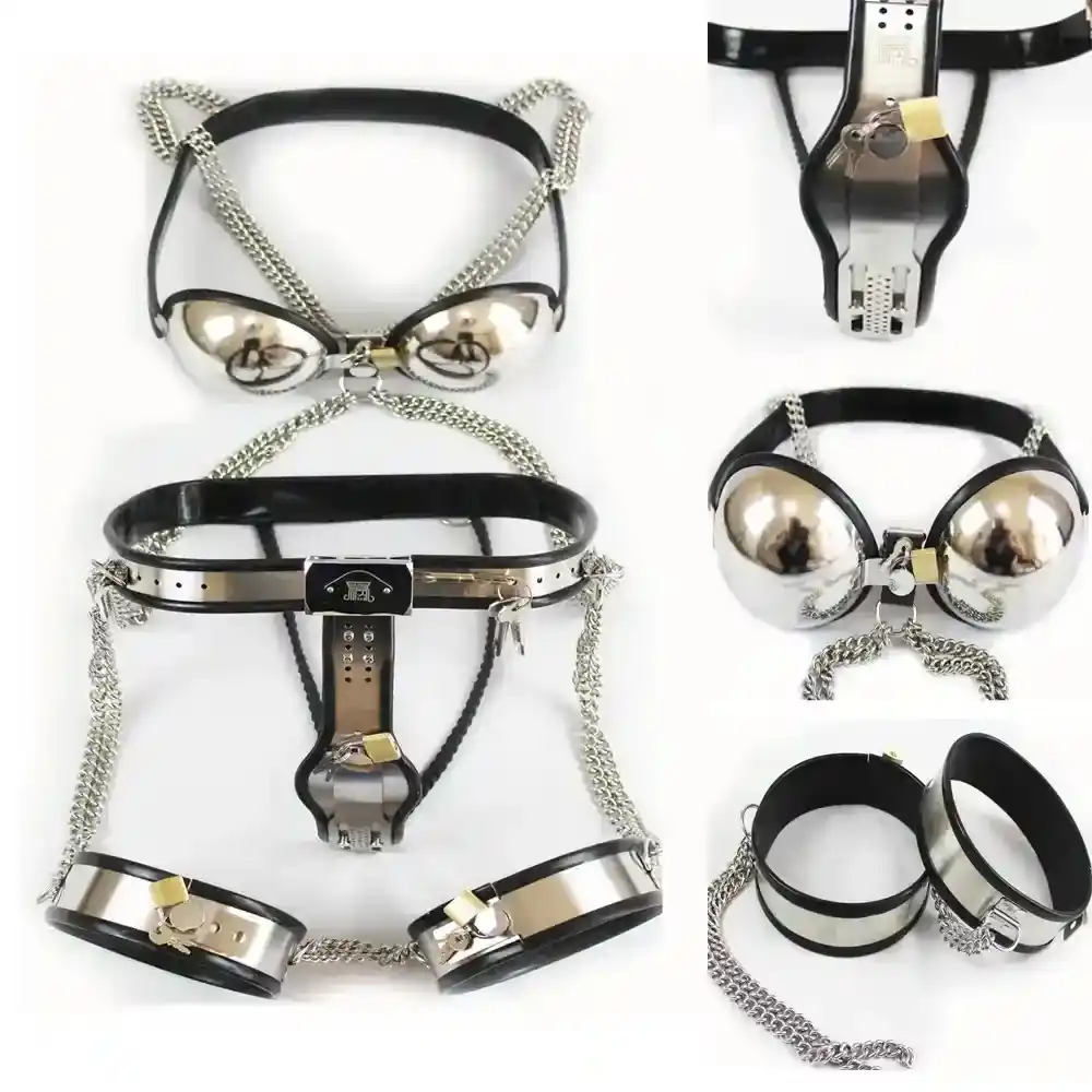 conjunto bdsm de restricción para mujer