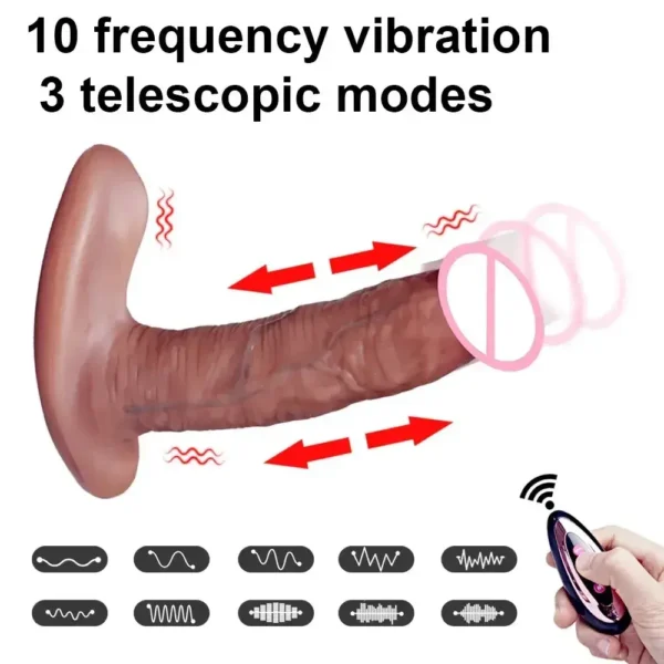 consolador con movimientos internos de vaivén