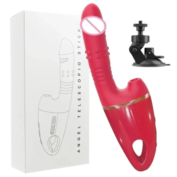 consolador de empuje y succión para mujer