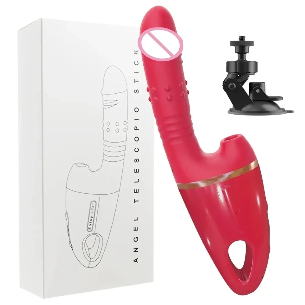 consolador de empuje y succión para mujer