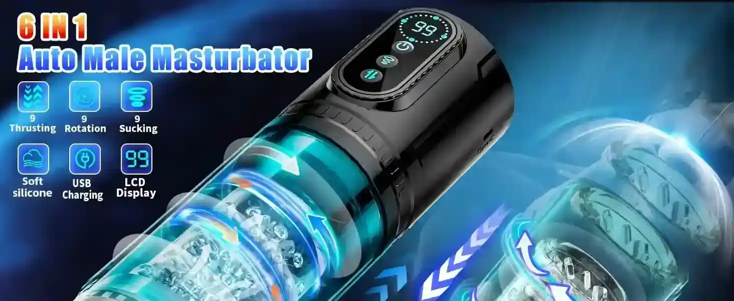 copa de masturbacion con carga usb