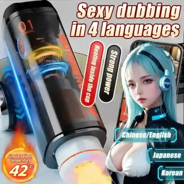 copa masturbación con voz sexy automática