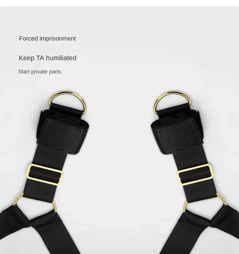 correas de bondage cuero pu aleacion