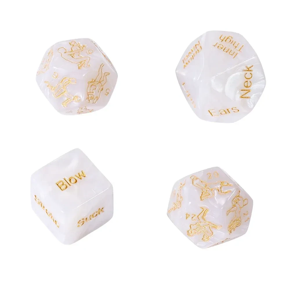 dados de juego sexual de material acrilico