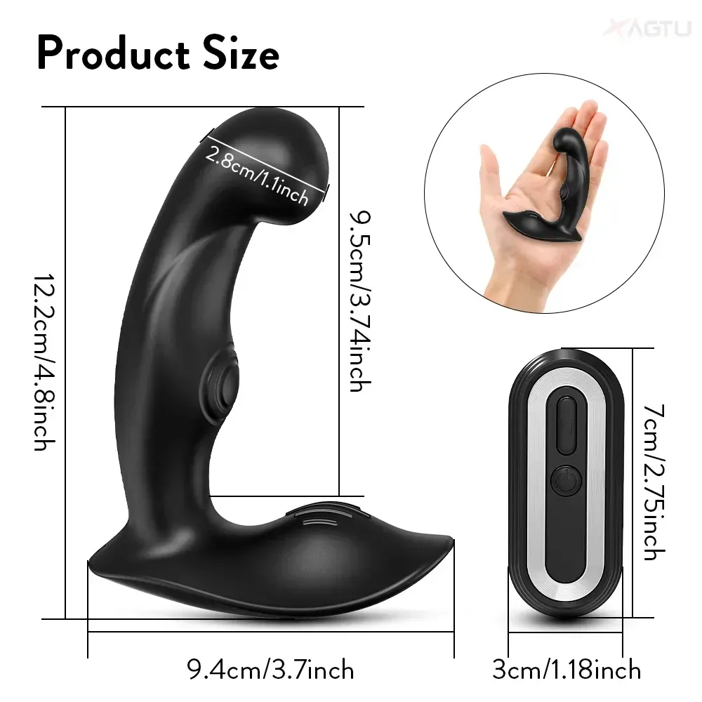 dilatador anal hombre control remoto impermeable