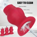 dilatador anal inflable fácil limpieza silicona