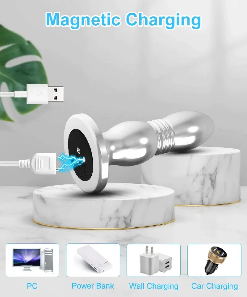 dilatador anal metalico vibratorio recargable
