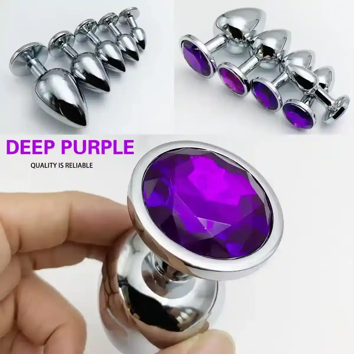 dilatador anal morado suave para uso prolongado
