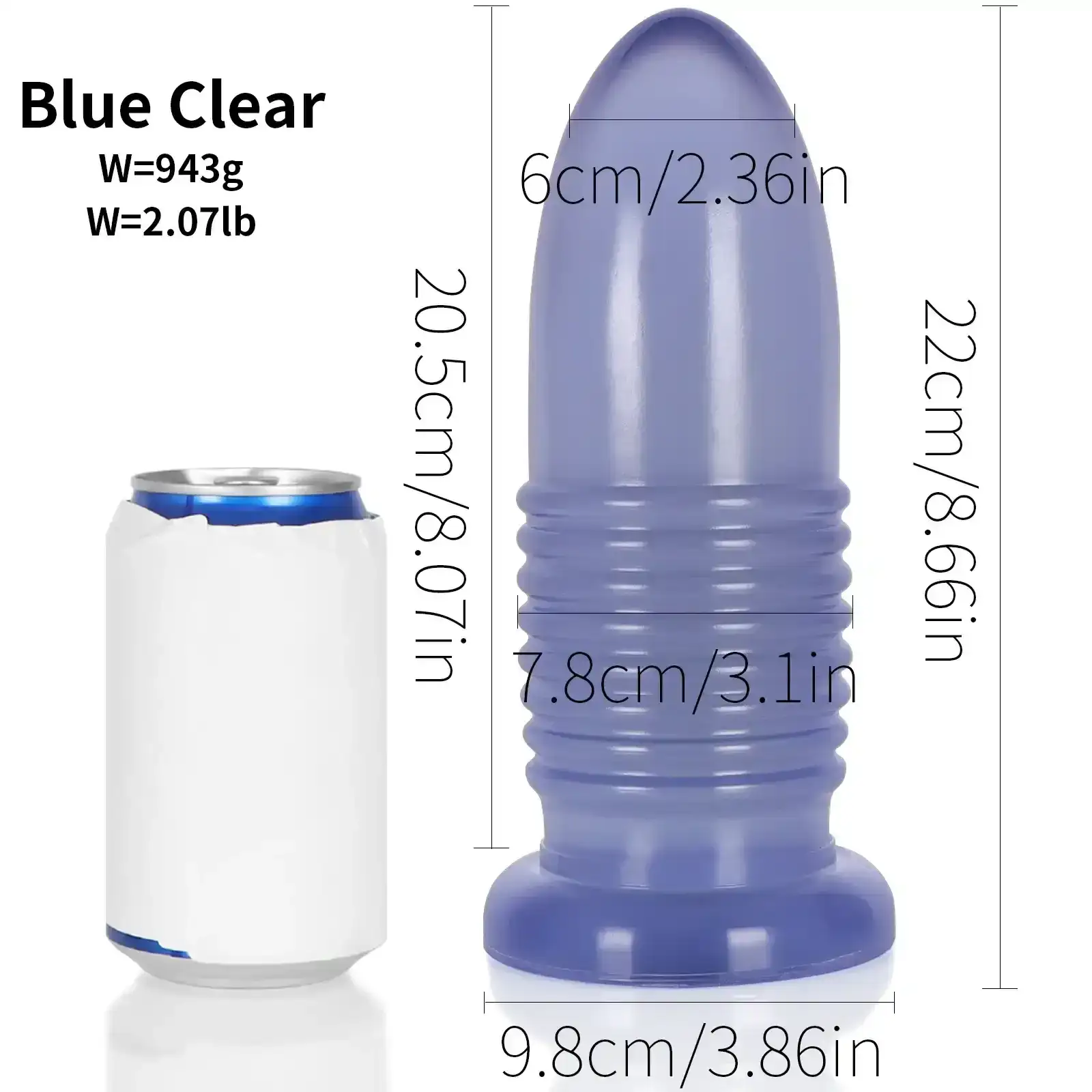 dilatador anal negro ventosa amplia 9