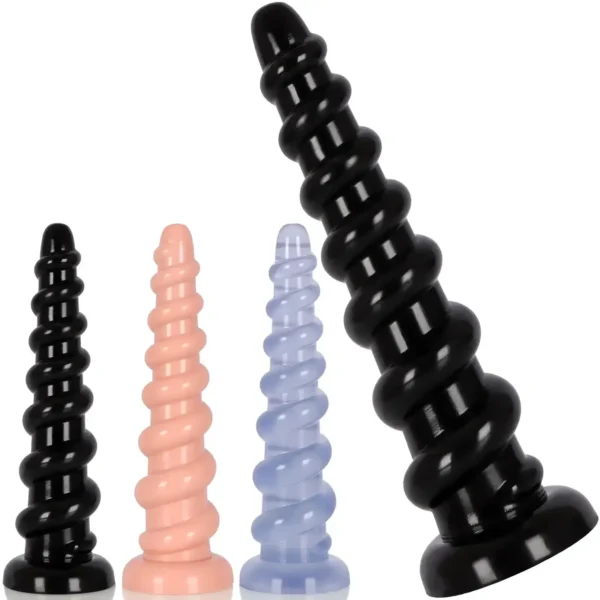 dilatador anal plástico carne diseño espiral