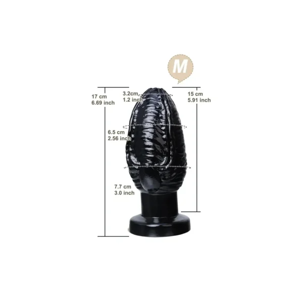 dilatador anal pvc diseño puño texturizado