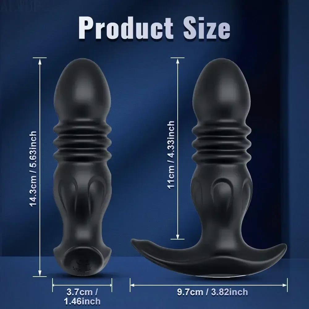 dilatador anal silicona negra app control