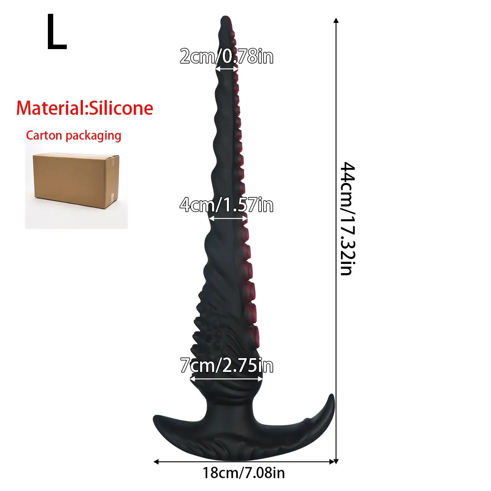 dilatador anal tentaculo silicona medica