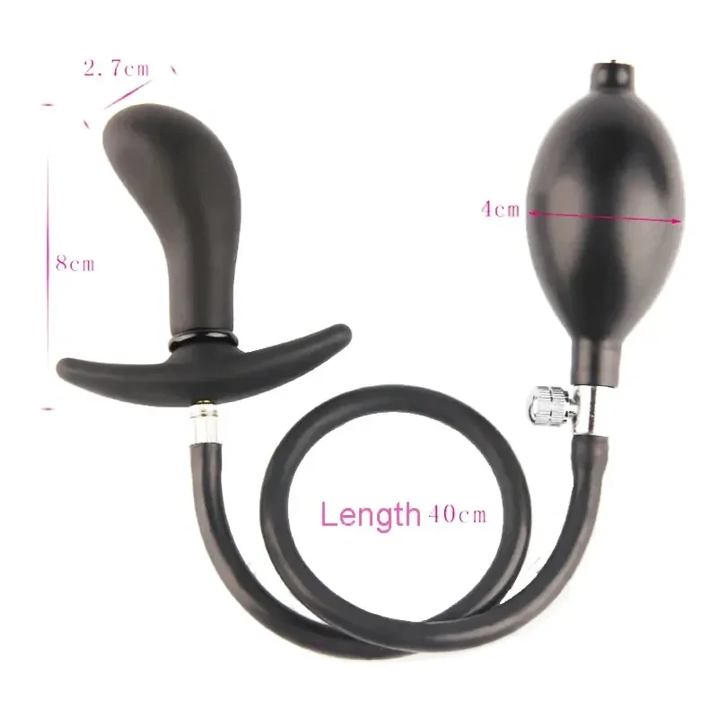 dilatador anal tpe negro expandible