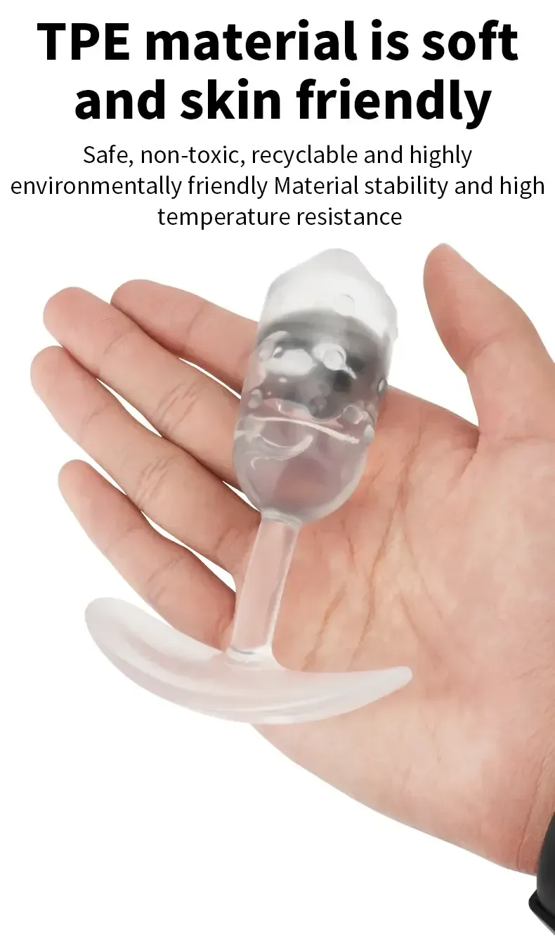 dilatador anal tpe transparente con bola