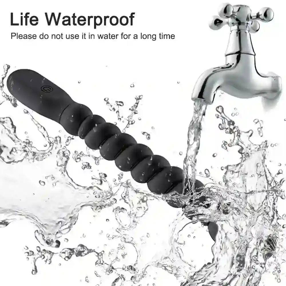 dildo anal con textura espiral
